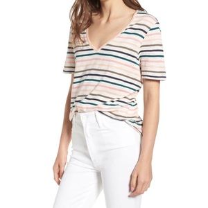 Splendid | Sunset Stripe V-Neck Tee
